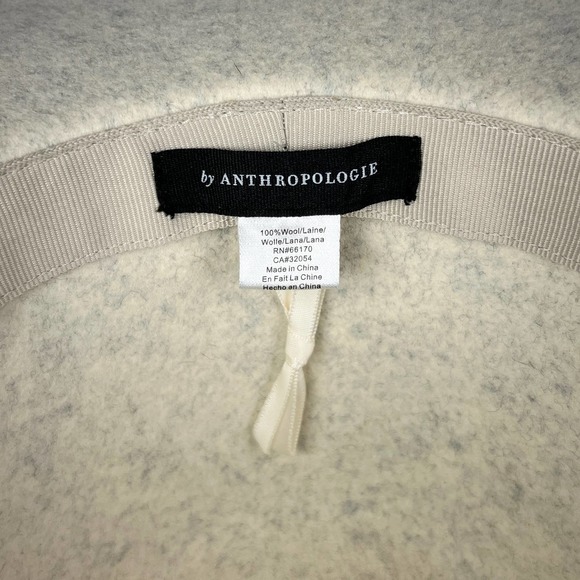Anthropologie Wool Fedora Hat Cream Women’s OS main image 4